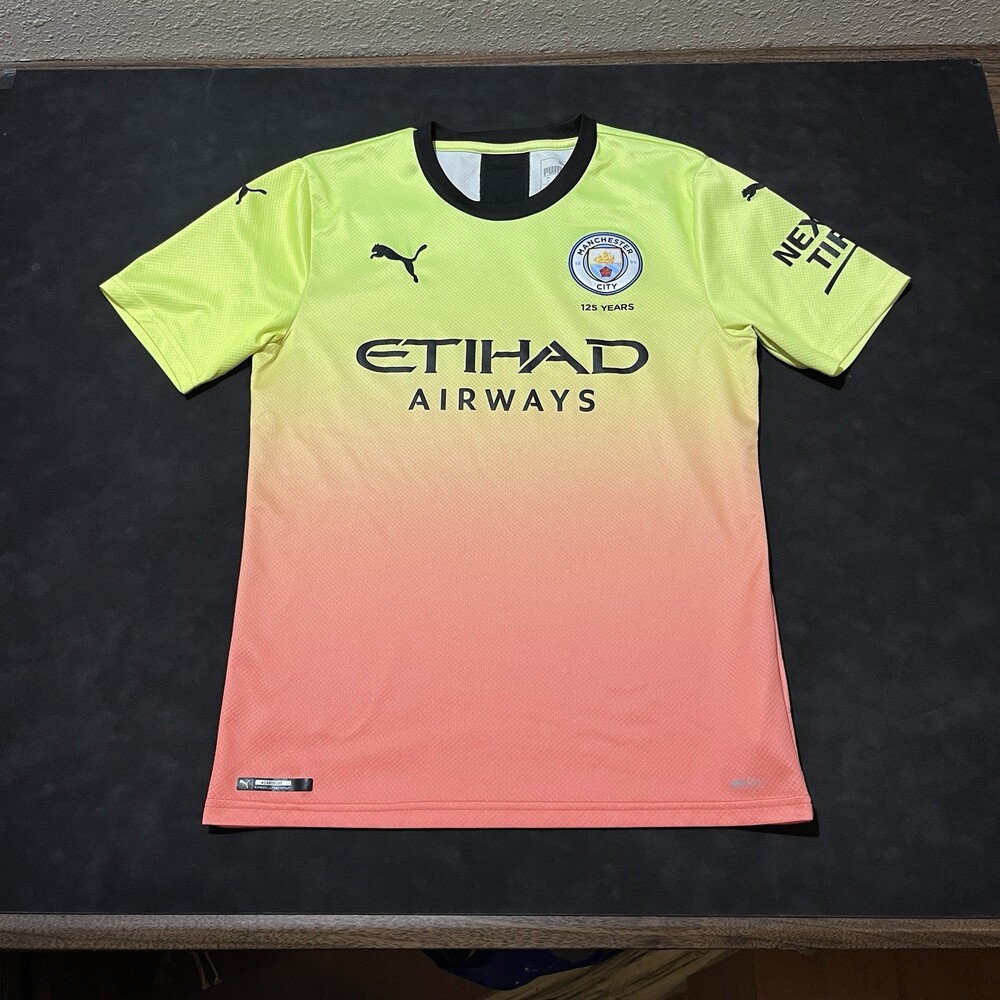 Manchester City Jersey Away Third Alternate Neon Gradient 2019-2020 Original Man
